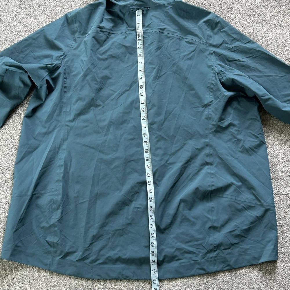 Duluth Trading Co Coat Mens 3XL Green Hooded Rain Jacket Full Zip Lightweight - Picture 3 of 9